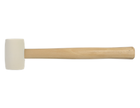 Изображение White rubber mallets, wooden handle