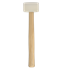 Imagen de White rubber mallets, wooden handle